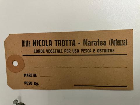 Per gentile concessione della famiglia Trotta etichetta libani maratea